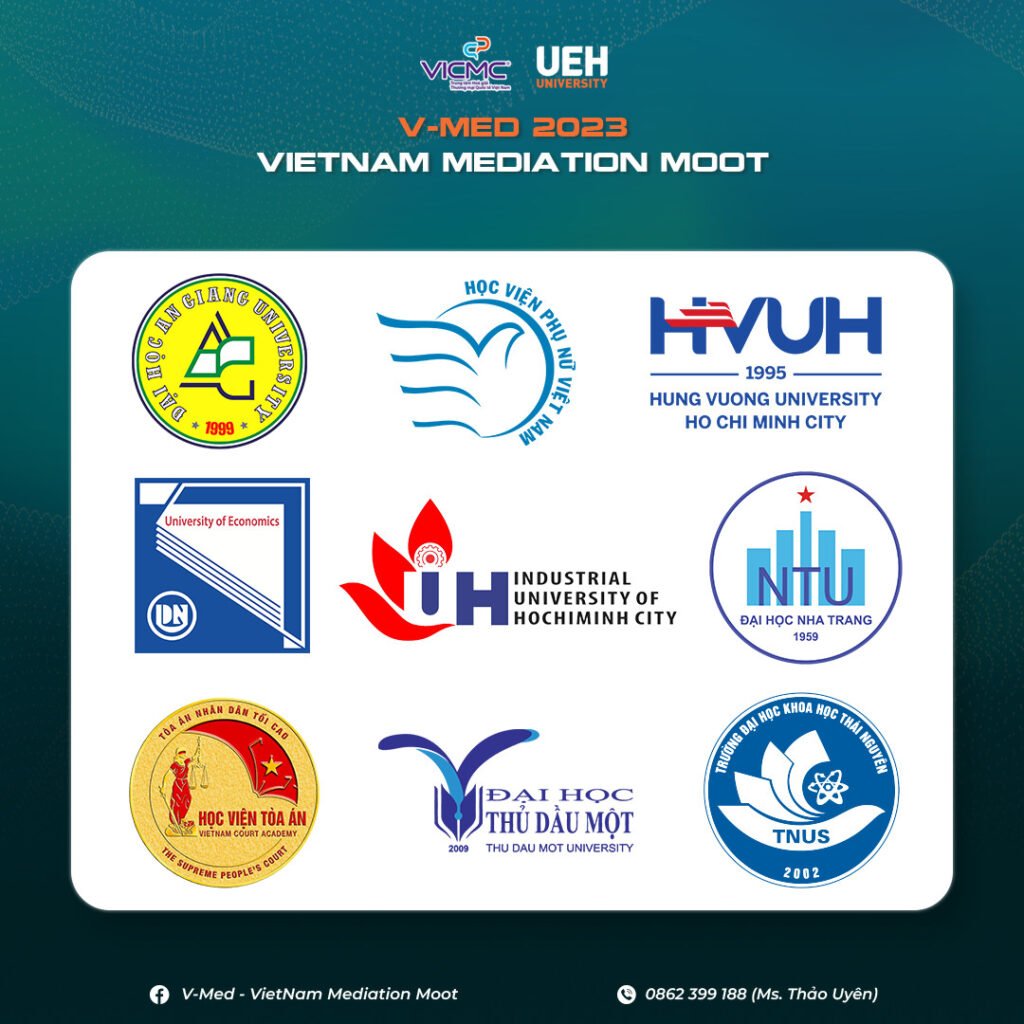 Các trường tham gia Vietnam Mediation Moot 2023 