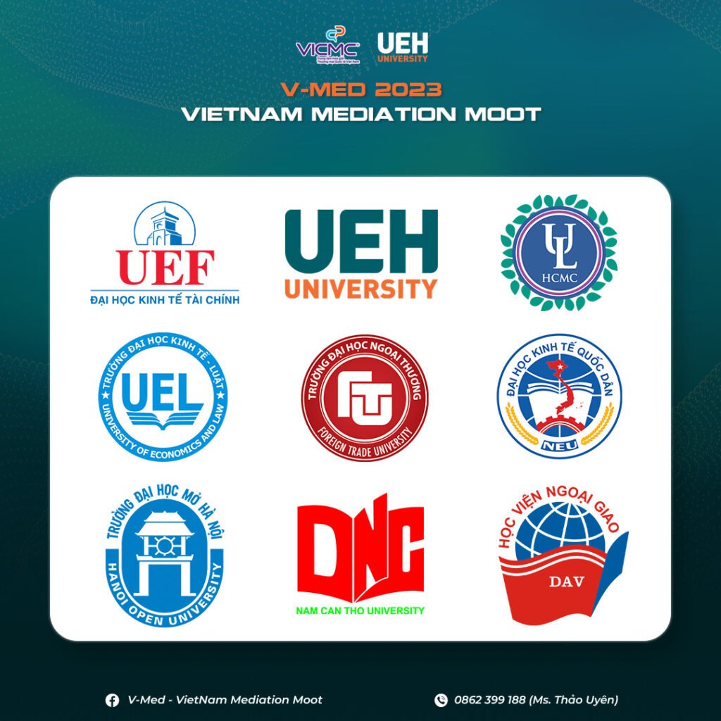The universities participated in Vietnam Mediation Moot 2023 