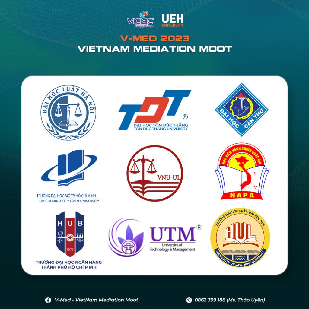 The universities participated in Vietnam Mediation Moot 2023 